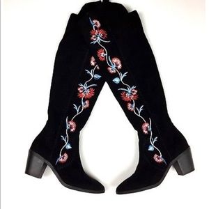 Carlos Santana Alexia Tall Shaft Embroidered Boots